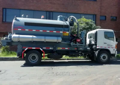 Tanque al vacío en operación